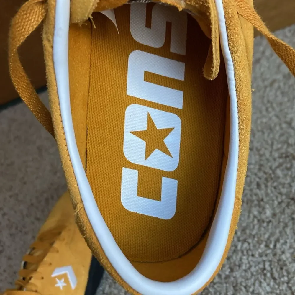Converse CONS Mustard Louie Lopez Pro Mono Classic Suede Saffron Yellow Men’s 12 - Picture 14 of 15